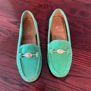 Coach suede loafers